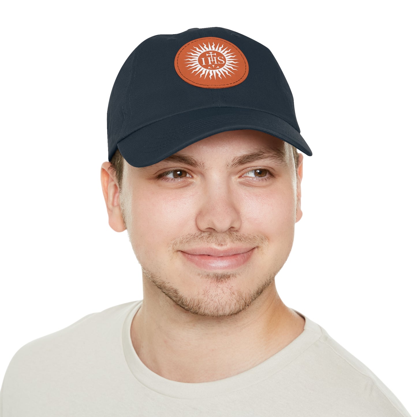 JHS Hat with Leather Patch (Round)