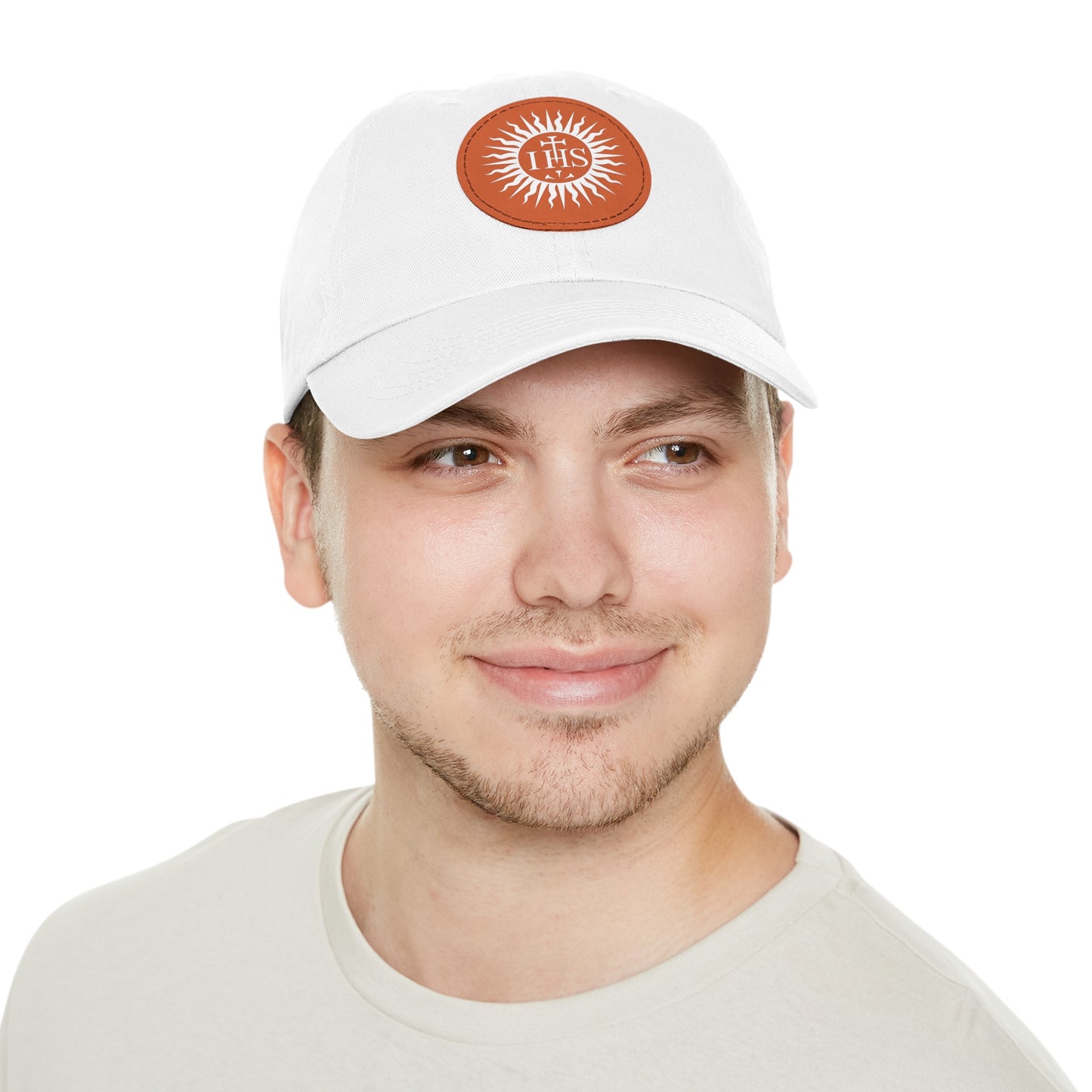 JHS Hat with Leather Patch (Round)