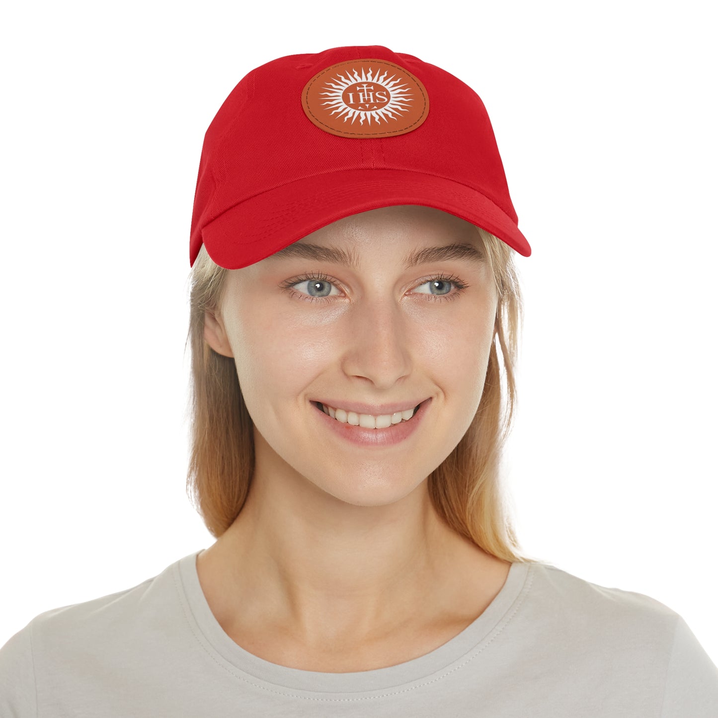 JHS Hat with Leather Patch (Round)