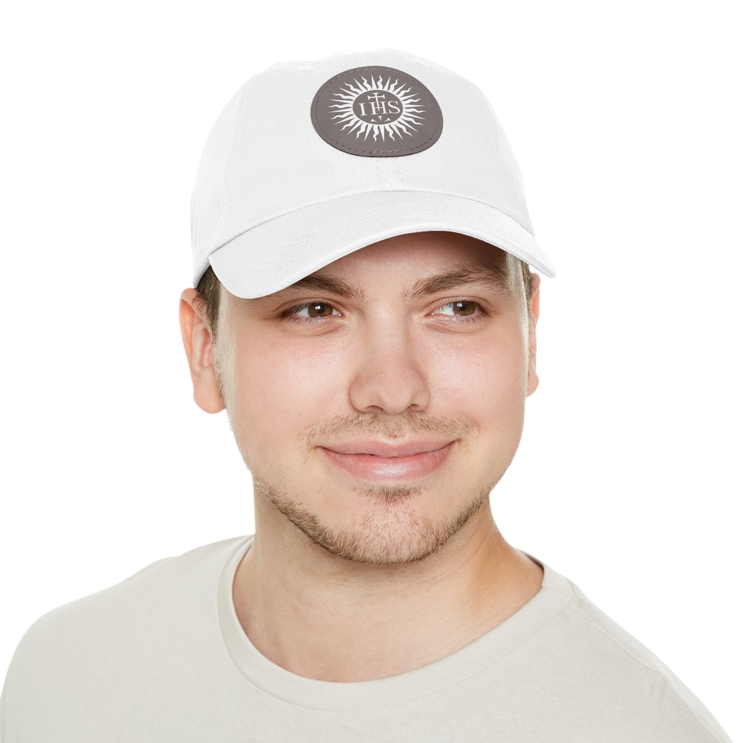 JHS Hat with Leather Patch (Round)