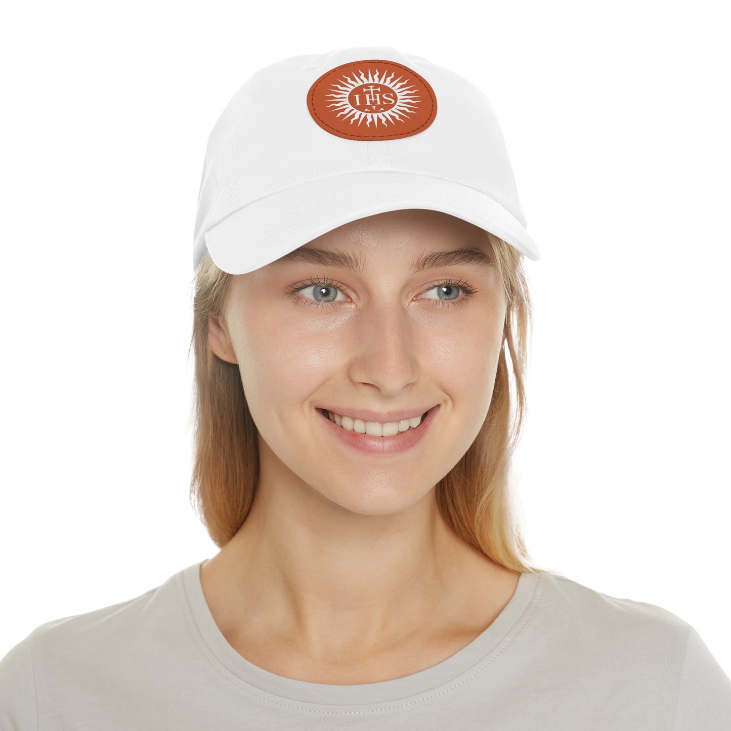 JHS Hat with Leather Patch (Round)