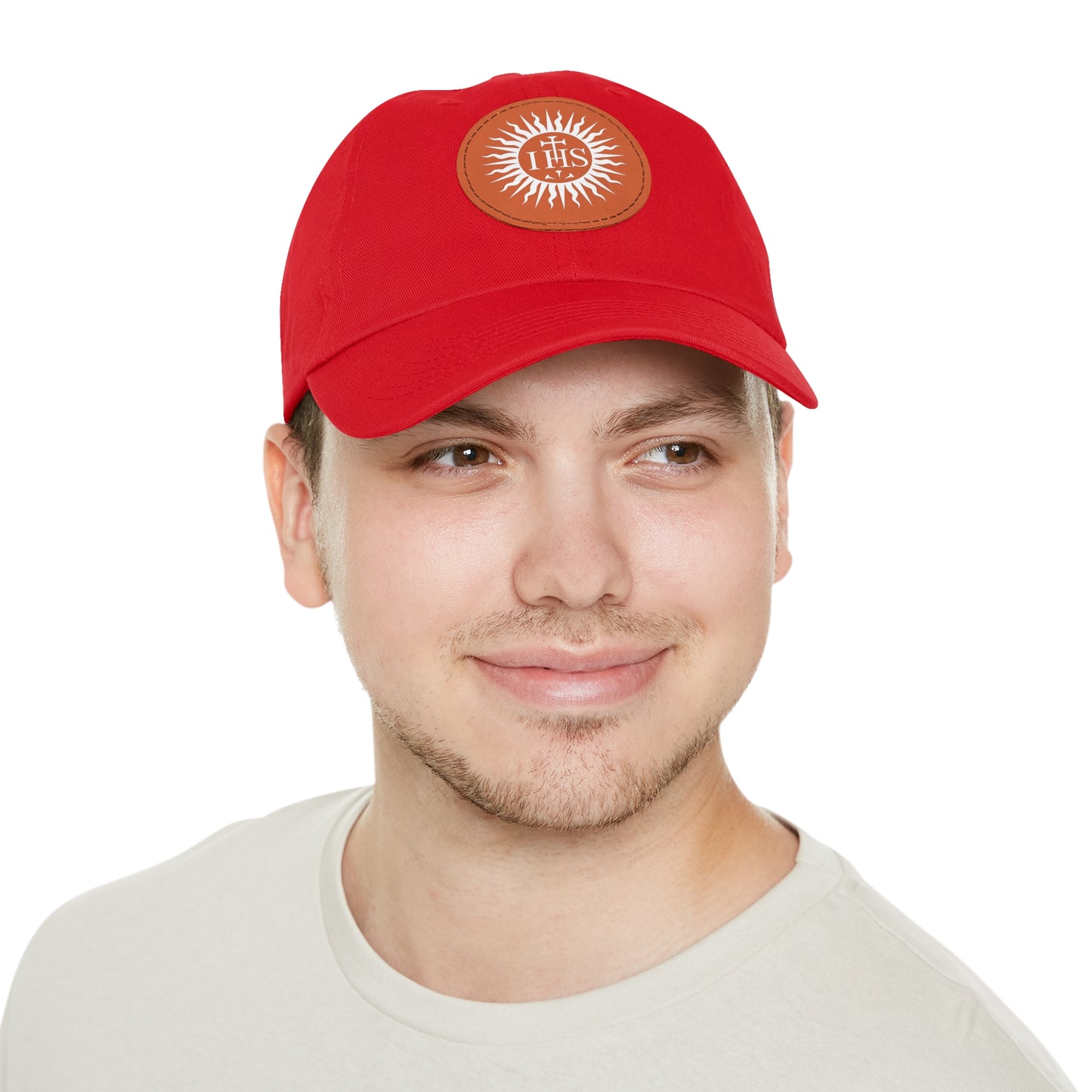 JHS Hat with Leather Patch (Round)