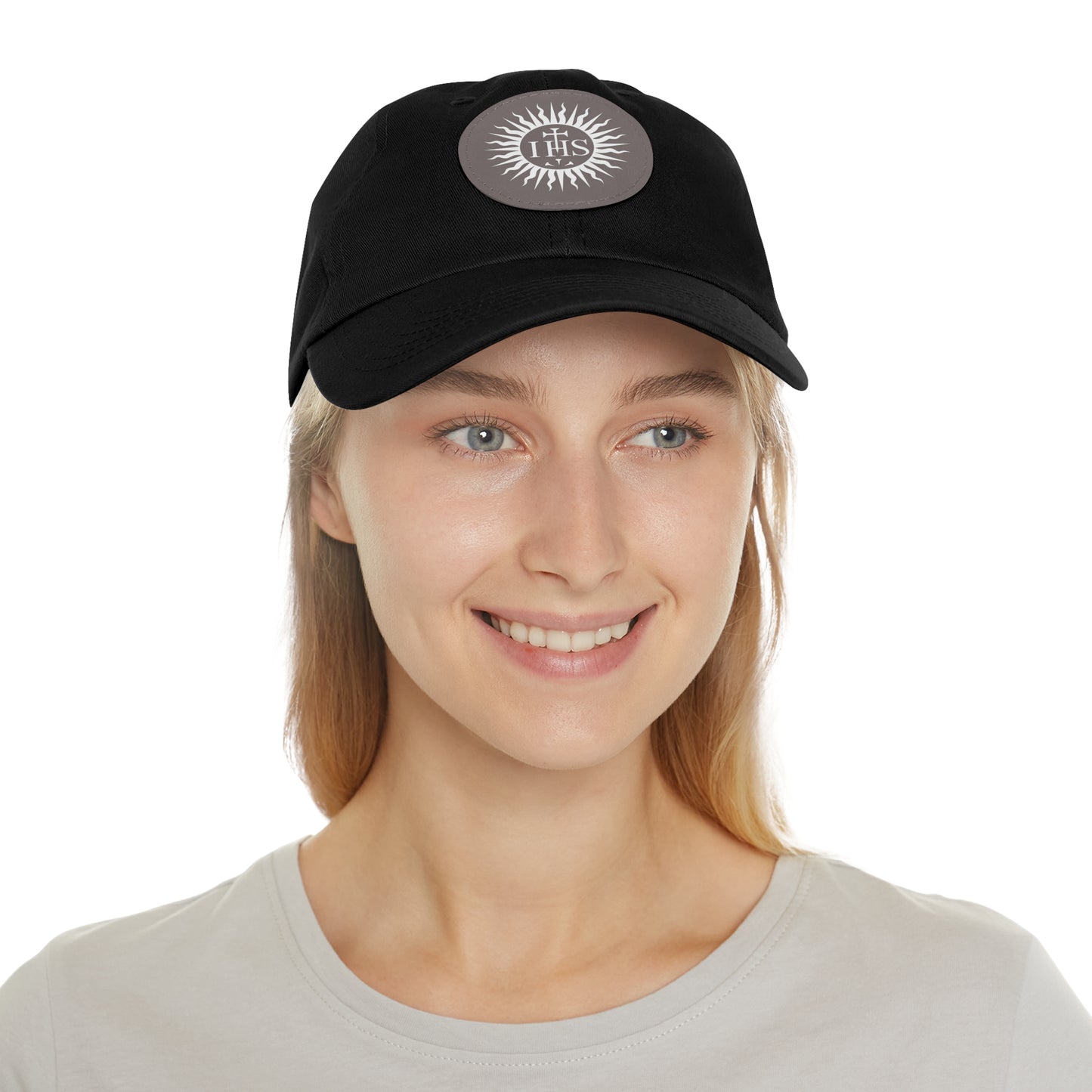 JHS Hat with Leather Patch (Round)