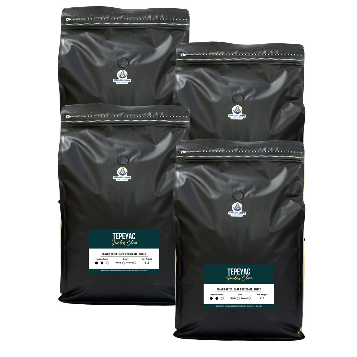 5 lb Bags — Case of 4 (20 lb) or Case of 10 (50 lb)
