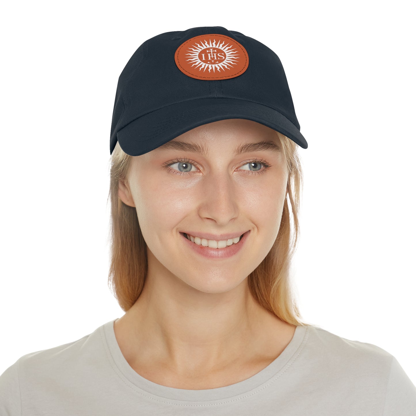 JHS Hat with Leather Patch (Round)